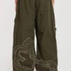 Khaki Topograph Parachute Pants