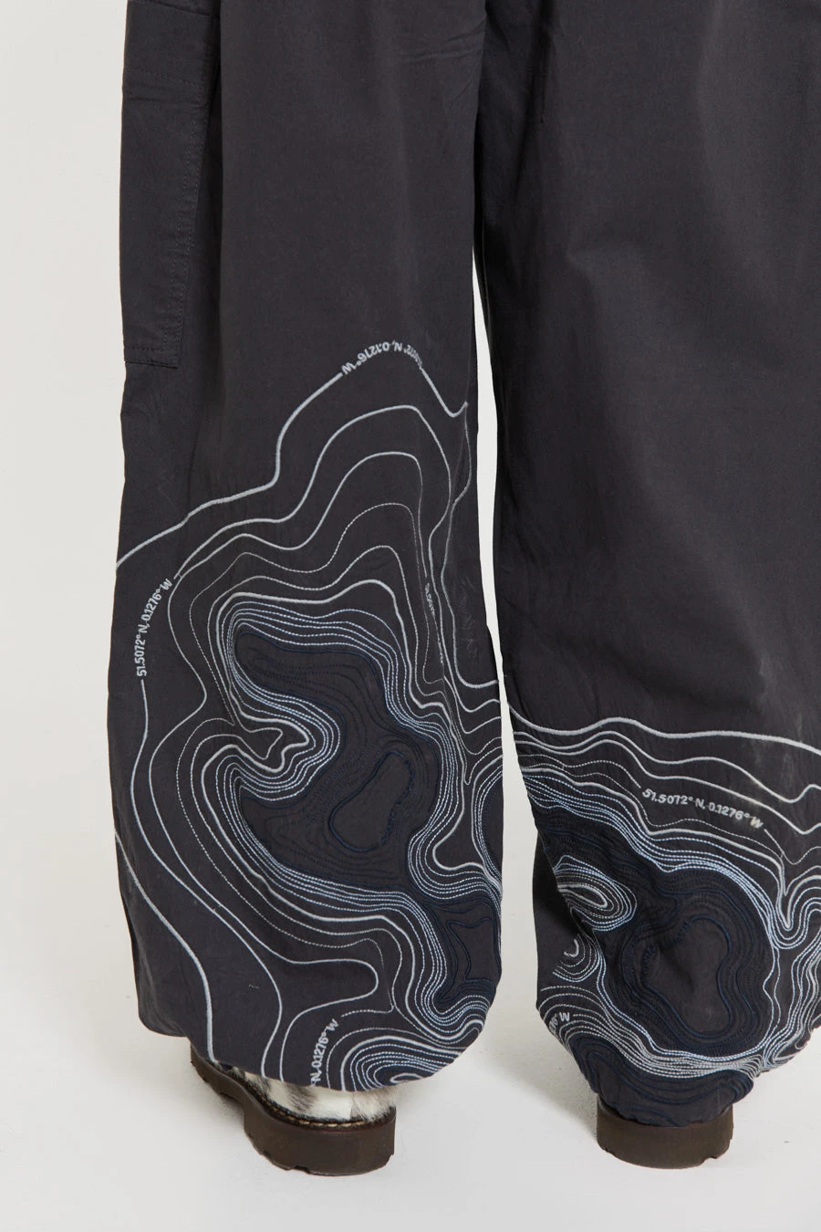 Grey Topograph Parachute Pants 7 Grey Topograph Parachute Pants - Image 5