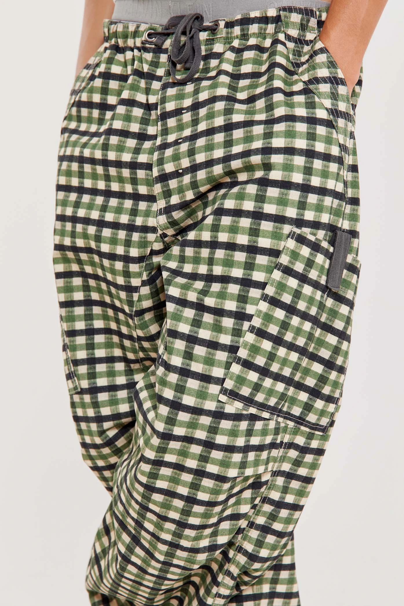 Gingham Parachute Cargo Pants 7 Gingham Parachute Cargo Pants - Image 5