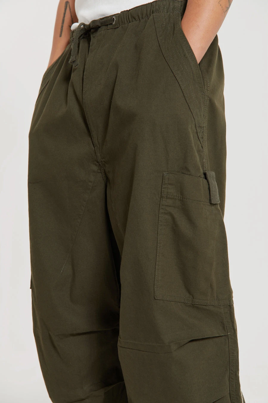 Khaki Topograph Parachute Pants 9 Khaki Topograph Parachute Pants - Image 7