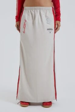 Jaded London Uptown Windbreaker Maxi Skirt -Trendy Wear Outlet Store BLUEPRINT ECCOM0799