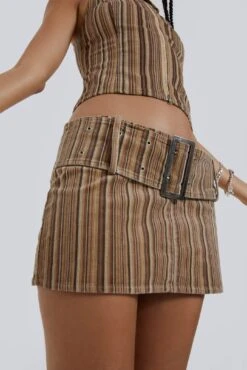 Jaded London Bowery Stripe Cord Micro Mini Skirt -Trendy Wear Outlet Store BLUEPRINT ECCOM11231