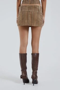 Jaded London Bowery Stripe Cord Micro Mini Skirt -Trendy Wear Outlet Store BLUEPRINT ECCOM11451