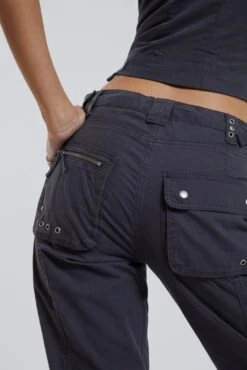 Jaded London Vintage Grey Low Rise Cargo Pants 10 Jaded London Vintage Grey Low Rise Cargo Pants -Trendy Wear Outlet Store BLUEPRINT ECCOM1684