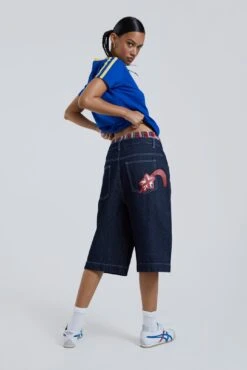 Jaded London Jumbo Denim Jorts -Trendy Wear Outlet Store BLUEPRINT ECCOM2543