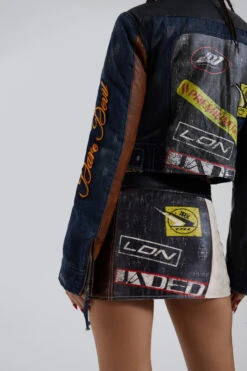 Jaded London Daytona Zip Off Sleeve Moto Jacket -Trendy Wear Outlet Store BLUEPRINT ECCOM4042 2