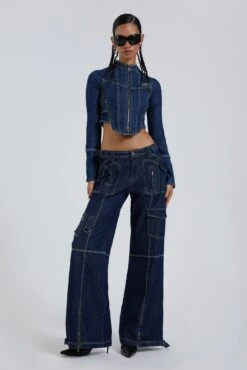 Jaded London Hudson Indigo Denim Wash Cargo Jeans 14 Jaded London Hudson Indigo Denim Wash Cargo Jeans -Trendy Wear Outlet Store BLUEPRINT ECCOM4125 300be98a 4c18 44ae a2c5 c1cbbffabab0