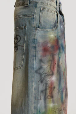 Drifting Through Space Baggy Jeans 18 Drifting Through Space Baggy Jeans -Trendy Wear Outlet Store COLDFEET0633