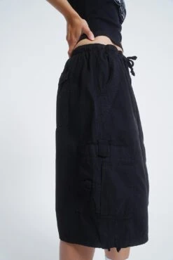 Jaded London Black Parachute Cargo Shorts -Trendy Wear Outlet Store JADED COWBOYSECOM0060