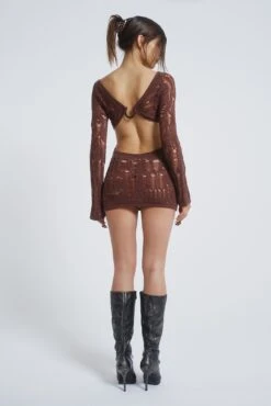 Jaded London Saddle Up 2-way Knitted Mini Dress -Trendy Wear Outlet Store JADED COWBOYSECOM0552