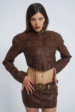 Featured Products 21 Jaded London Easy Rider Faux Leather Micro Mini Skirt