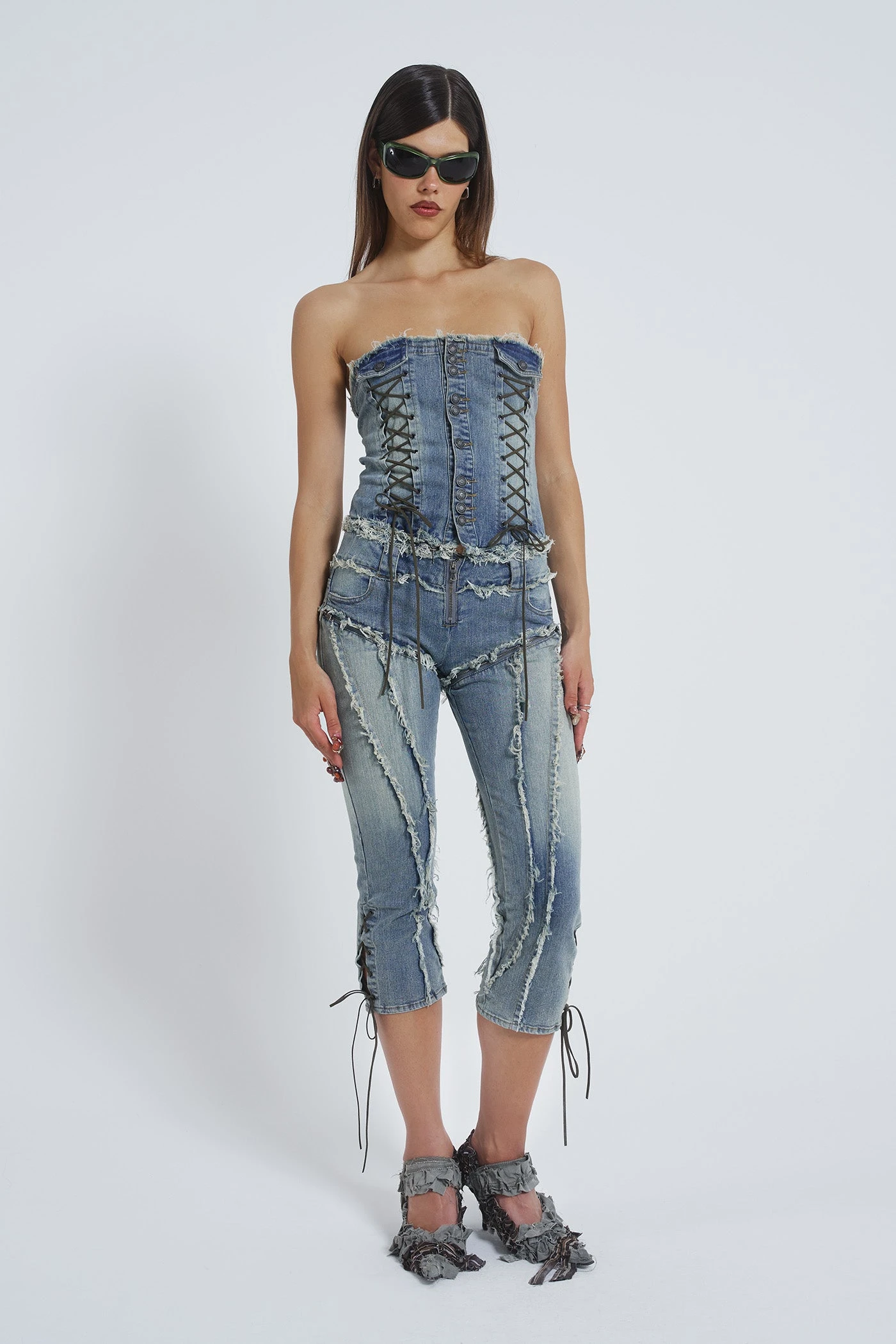 Jaded London Get Riding 5 In 1 Detachable Denim Jumpsuit 5 Jaded London Get Riding 5 In 1 Detachable Denim Jumpsuit - Image 3