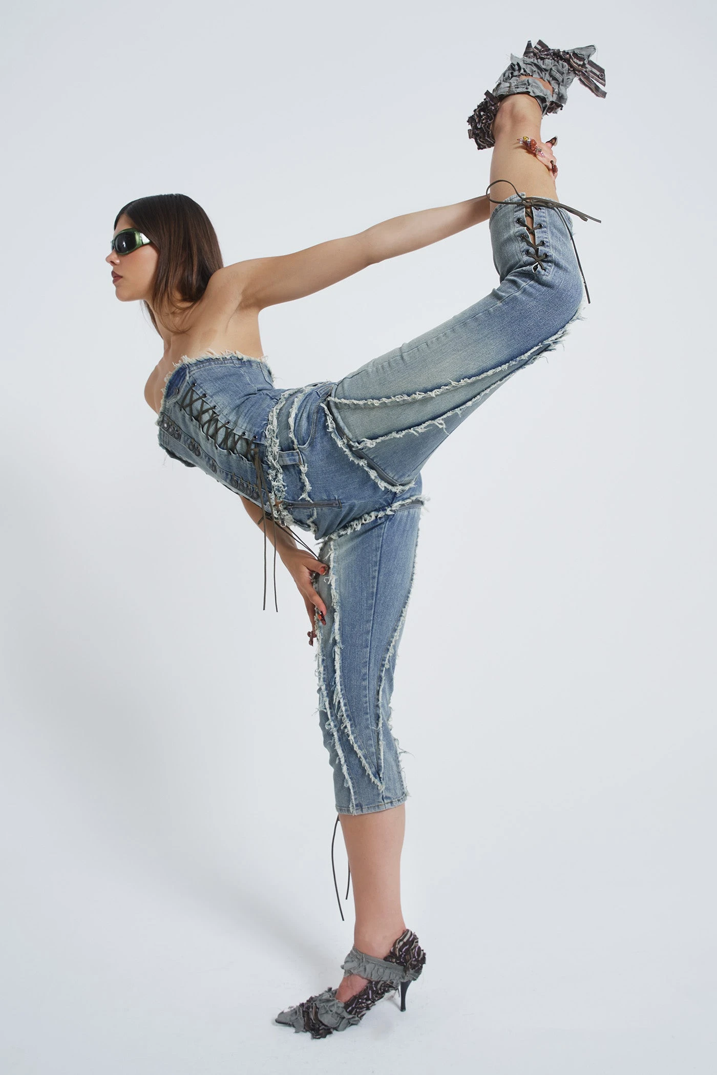Jaded London Get Riding 5 In 1 Detachable Denim Jumpsuit 13 Jaded London Get Riding 5 In 1 Detachable Denim Jumpsuit - Image 11