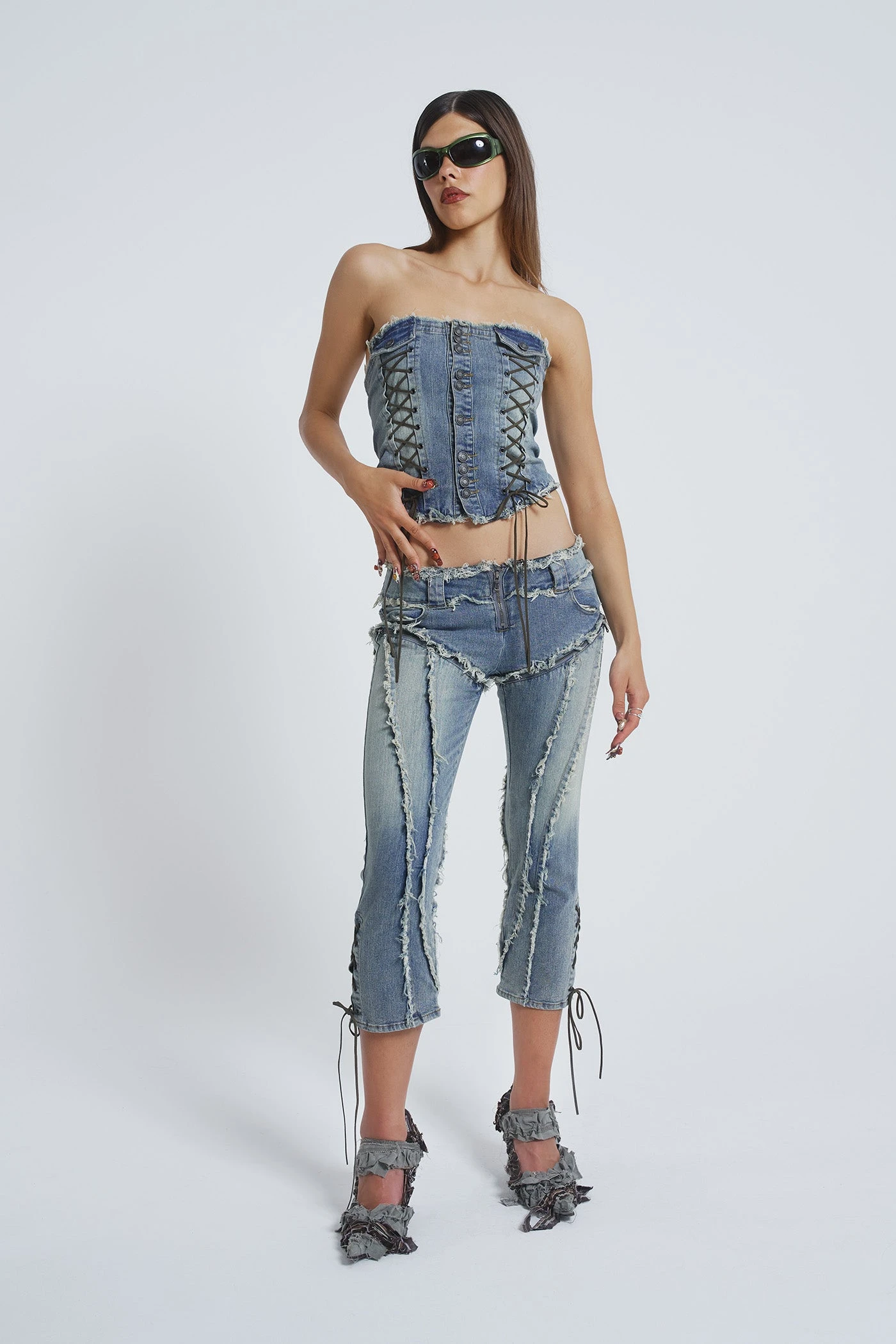 Jaded London Get Riding 5 In 1 Detachable Denim Jumpsuit 6 Jaded London Get Riding 5 In 1 Detachable Denim Jumpsuit - Image 4