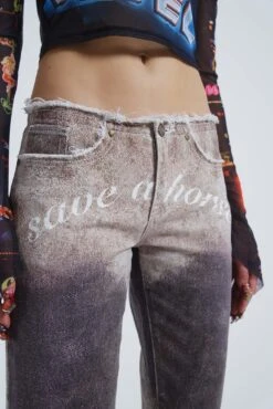 Jaded London Ride A Cowboy Low Waist Flared Jeans -Trendy Wear Outlet Store JADED COWBOYSECOM2452