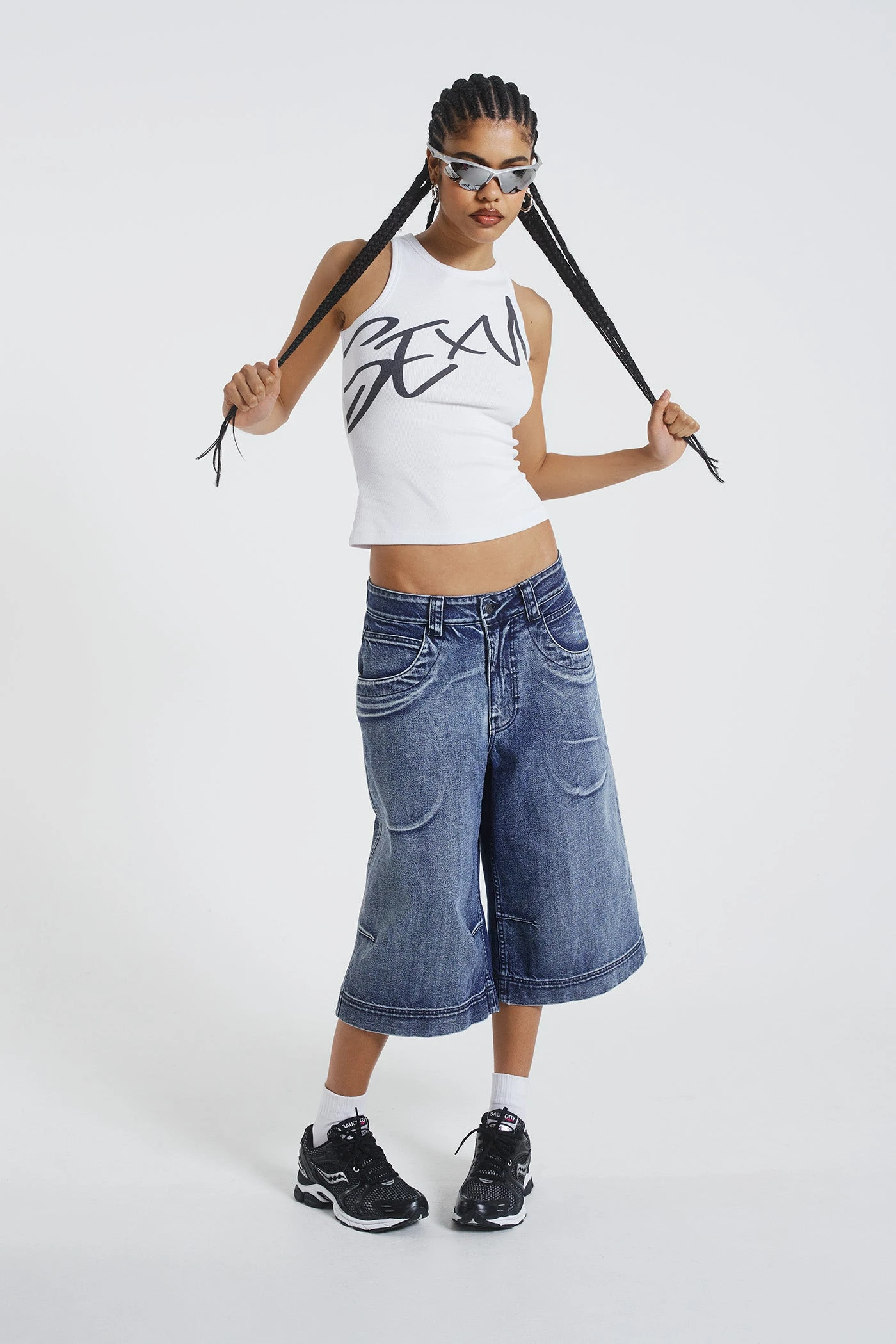 Jaded London Axle Acid Wash Denim Jorts 7 Jaded London Axle Acid Wash Denim Jorts - Image 5