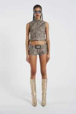 Jaded London Steel Lace Up Sleeveless Vest 16 Jaded London Steel Lace Up Sleeveless Vest -Trendy Wear Outlet Store JADED HOTLINE SWIMECOM1448