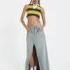 Jaded London Light Wash Denim Colossus Maxi Skirt 2 Jaded London Light Wash Denim Colossus Maxi Skirt -Trendy Wear Outlet Store JADED HOTLINE SWIMECOM32372
