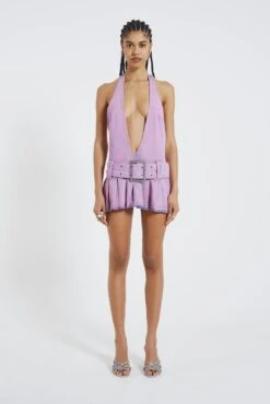 Jaded London Malibu Plunge Denim Mini Dress 16 Jaded London Malibu Plunge Denim Mini Dress -Trendy Wear Outlet Store JADED HOTLINE SWIMECOM4289