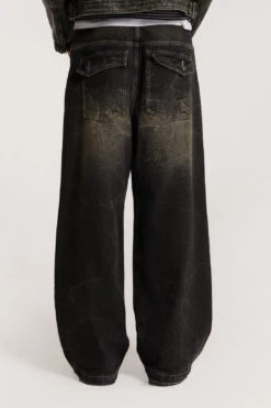 Washed Black Razor Jean -Trendy Wear Outlet Store JADED TRASH0099