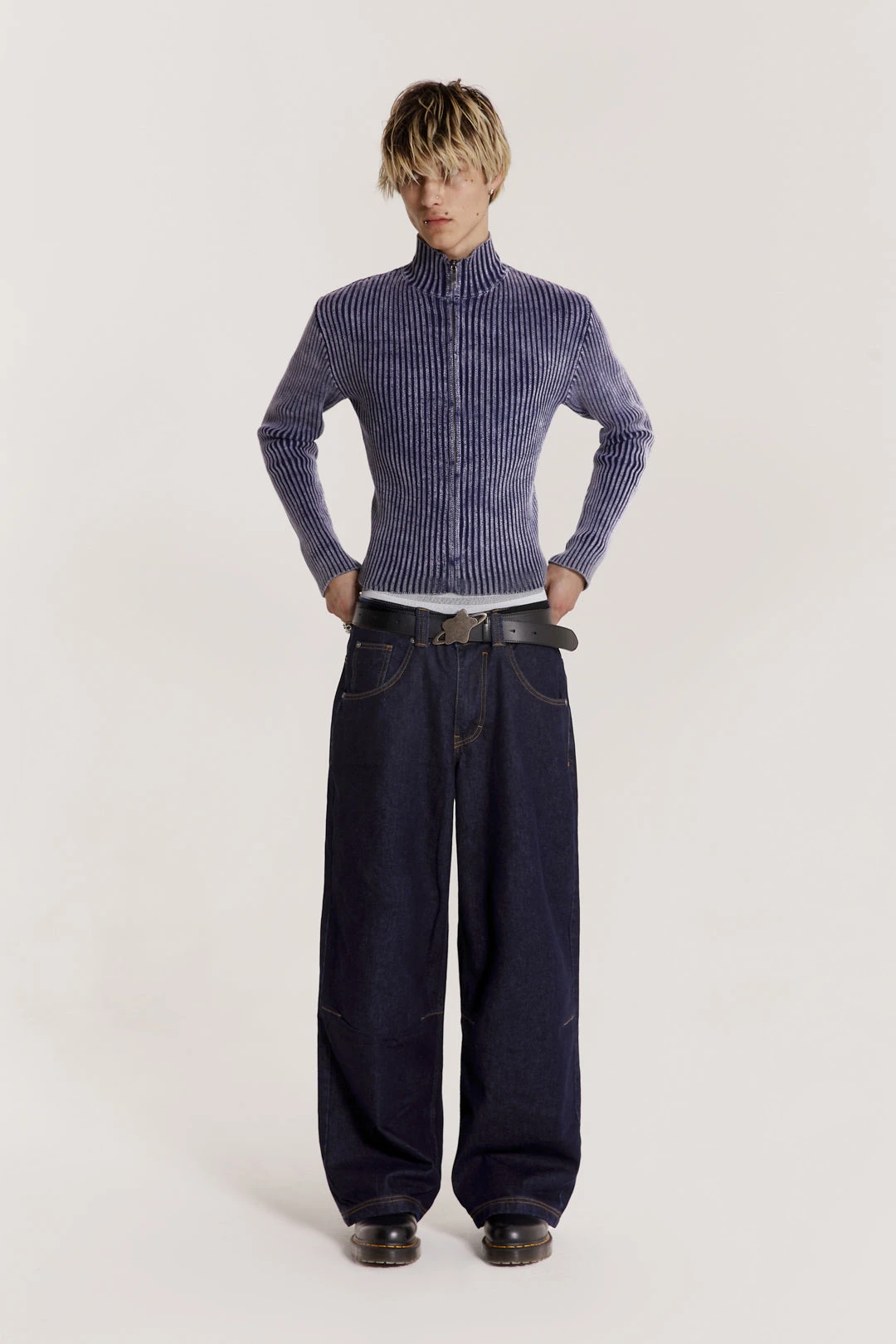 Blue Lucid Knit Track Top 5 Blue Lucid Knit Track Top - Image 3