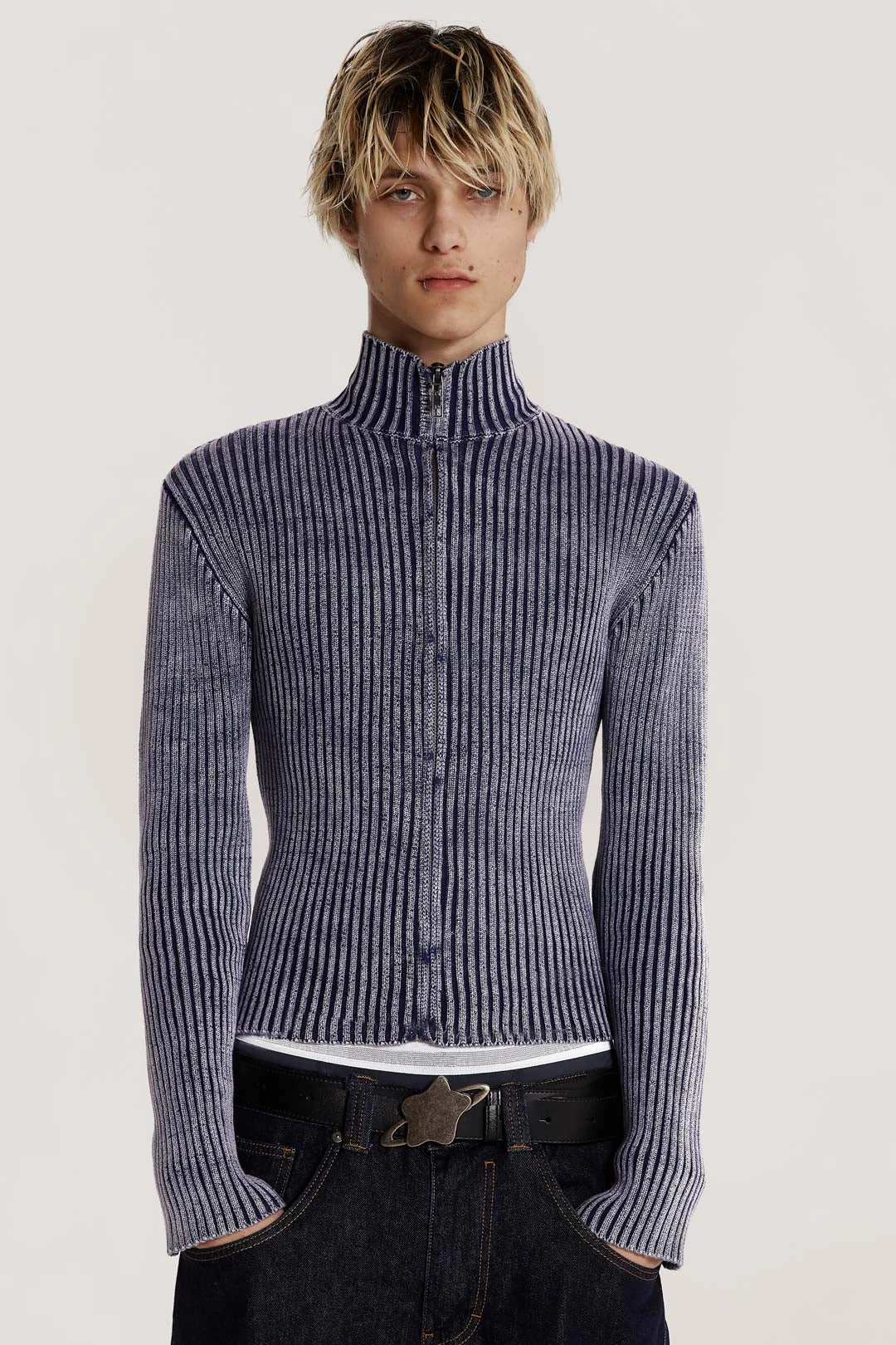 Blue Lucid Knit Track Top 3 Blue Lucid Knit Track Top
