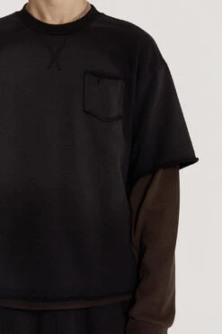 Villain Layered Sweat -Trendy Wear Outlet Store JADED TRASH0651