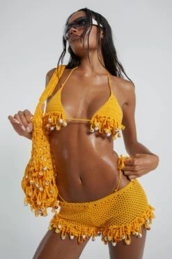 Canary Knit Bag With Beaded Trim -Trendy Wear Outlet Store JADEDECOM EARTHTBC5409 baa4a8a2 bc22 447a bd38 afc34e39788f