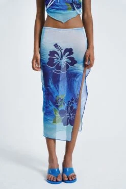 Jaded London Oahu Mesh Slip Maxi Skirt 14 Jaded London Oahu Mesh Slip Maxi Skirt -Trendy Wear Outlet Store JADEDLDN LOCO1847