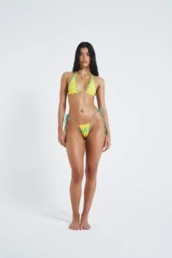 Amarela Ruched Thong Bikini Bottoms 12 Amarela Ruched Thong Bikini Bottoms -Trendy Wear Outlet Store JADEDLDN OFFSIDE1502