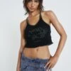 Army Angel Fishnet Mesh Tank Top