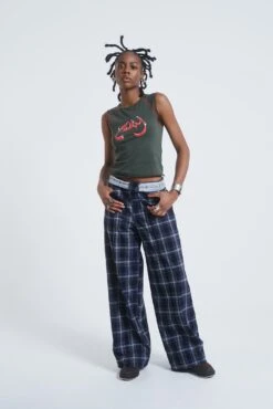 Jaded London Aphex Checked Trousers -Trendy Wear Outlet Store JADEDVENDETTA ECOM0363