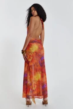 Jaded London Cindy Plunge Maxi Dress In Orange 14 Jaded London Cindy Plunge Maxi Dress In Orange -Trendy Wear Outlet Store JADEDWW12 601011