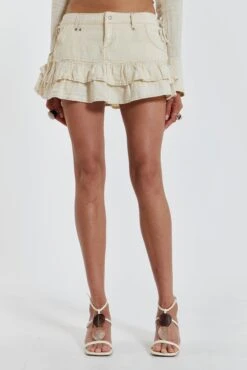 Jaded London Santal Linen Cargo Mini Skirt -Trendy Wear Outlet Store JADEDWW12 60392