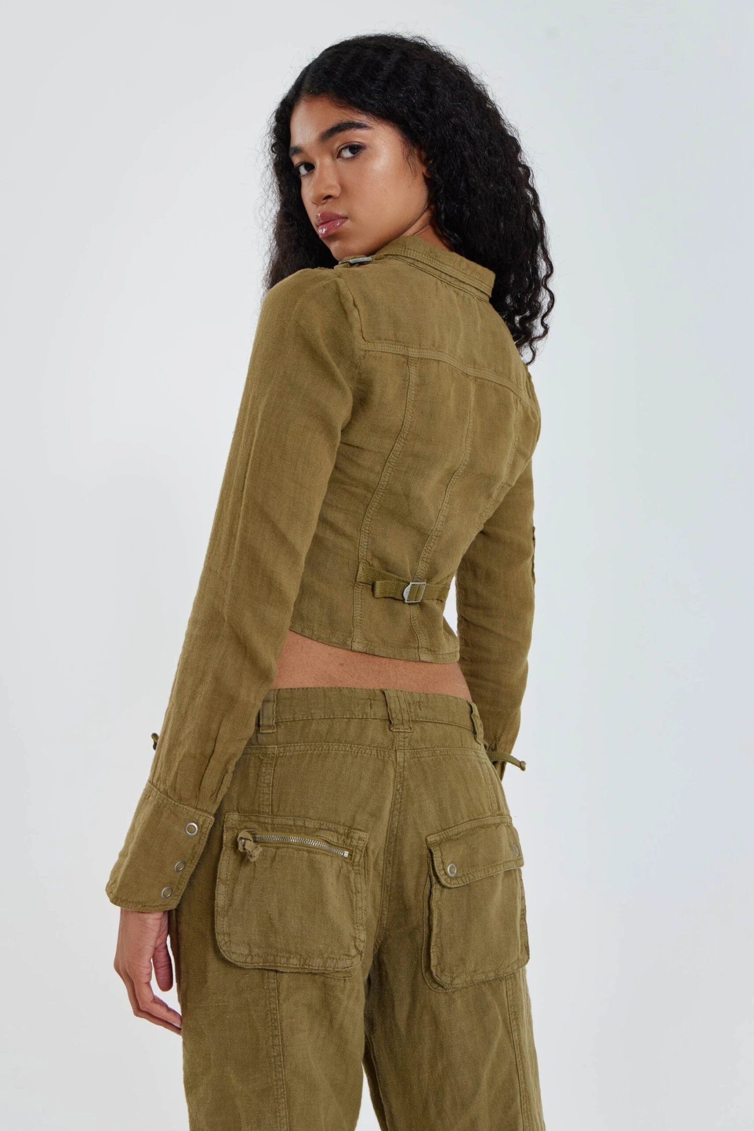 Jaded London Devon Linen Cargo Shirt 5 Jaded London Devon Linen Cargo Shirt - Image 3