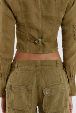 Jaded London Devon Linen Cargo Shirt 14 Jaded London Devon Linen Cargo Shirt -Trendy Wear Outlet Store JADEDWW12 66000