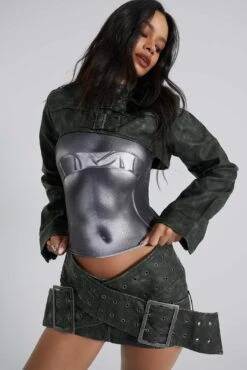 Jaded London Assassin Micro Mini Skirt -Trendy Wear Outlet Store JADEDWWE COMRESHOOTS1181