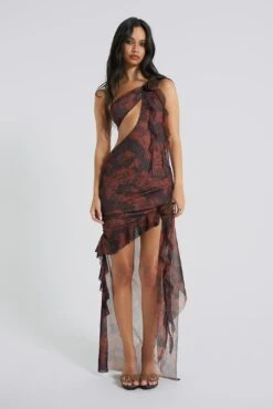 Jaded London Athena One Shoulder Draped Maxi Dress -Trendy Wear Outlet Store JADEDWWE COMRESHOOTS5253