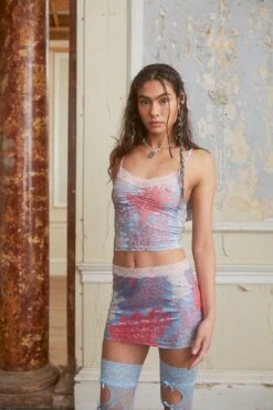 Jaded London Devore Daydream Lace Trim Cami Top 15 Jaded London Devore Daydream Lace Trim Cami Top -Trendy Wear Outlet Store JADED 2605222648