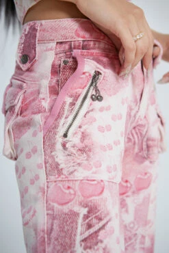 Jaded London Cherry Babygirl Denim Cargo Trousers 16 Jaded London Cherry Babygirl Denim Cargo Trousers -Trendy Wear Outlet Store JADED 28072201381