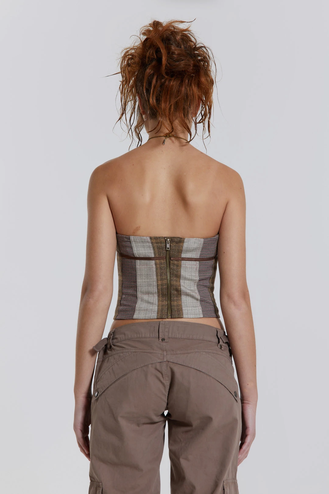 Jaded London Demi Panelled Check Corset Top 6 Jaded London Demi Panelled Check Corset Top - Image 4