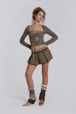 Jaded London Arabella Pointelle Bustier Top 9 Jaded London Arabella Pointelle Bustier Top -Trendy Wear Outlet Store JWT3447 18251 2