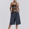 Jaded London Coltraine Tailored Wide Leg Shorts