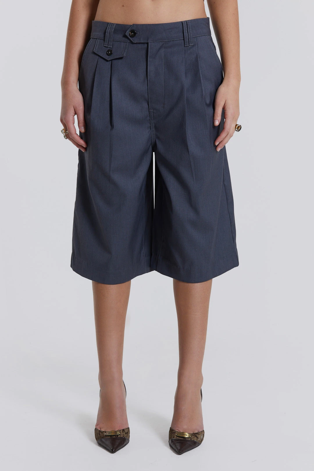 Jaded London Coltraine Tailored Wide Leg Shorts 4 Jaded London Coltraine Tailored Wide Leg Shorts - Image 2