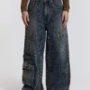 Jaded London Zenith Double Layer Seam Colossus Baggy Jeans -Trendy Wear Outlet Store JWT3447 471