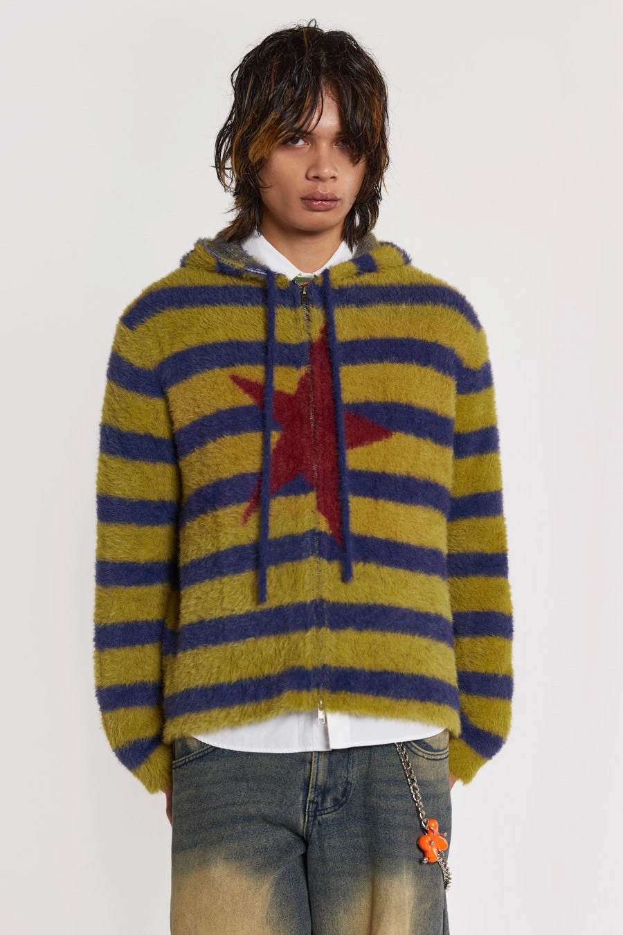 Sonic Stripe Knit Hoodie 6 Sonic Stripe Knit Hoodie - Image 4