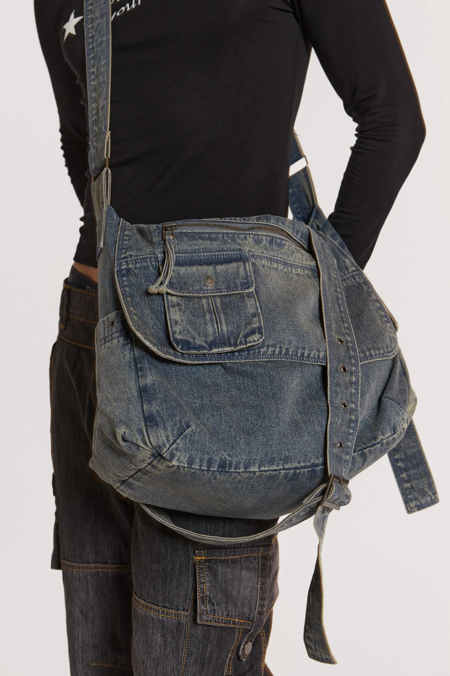Stellar Denim Messenger Bag 3 Stellar Denim Messenger Bag