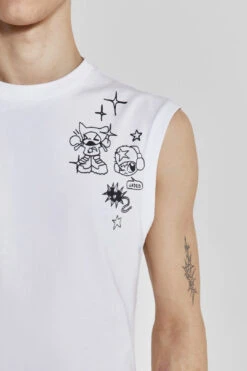 Stars And Spikes Tank -Trendy Wear Outlet Store MENS23 30424