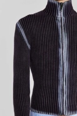 Purple Acid Lucid Knit Track Top -Trendy Wear Outlet Store MENS23 30474