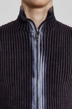 Purple Acid Lucid Knit Track Top -Trendy Wear Outlet Store MENS23 30484